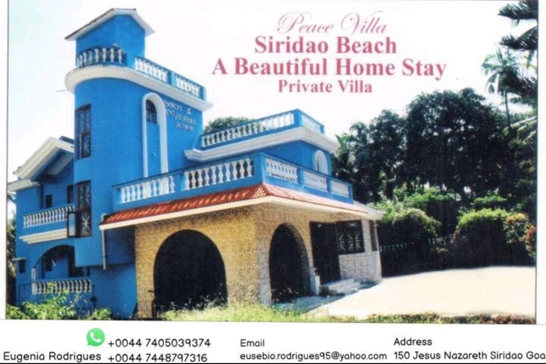 Peace Villa Luxurious 5Bhk Siridao Goa Beach 帕纳吉 外观 照片